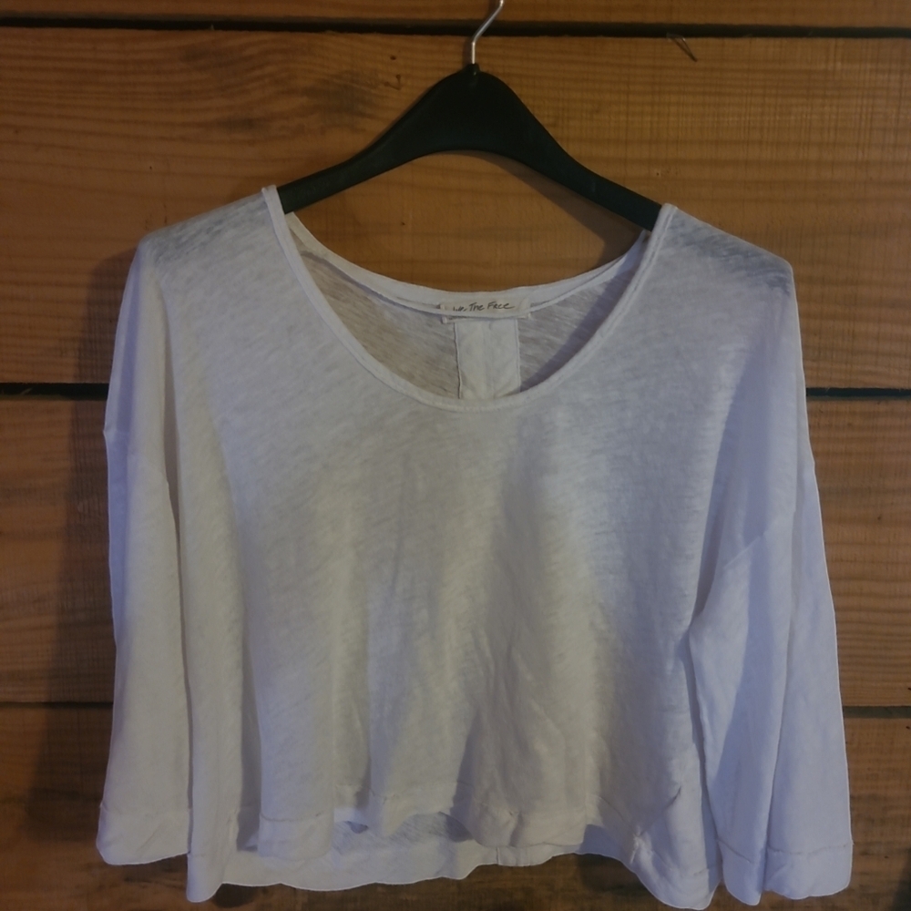 We The Free* Fresh Start Tee* Relaxed Fit* White* Sz XS - Picture 6 of 6